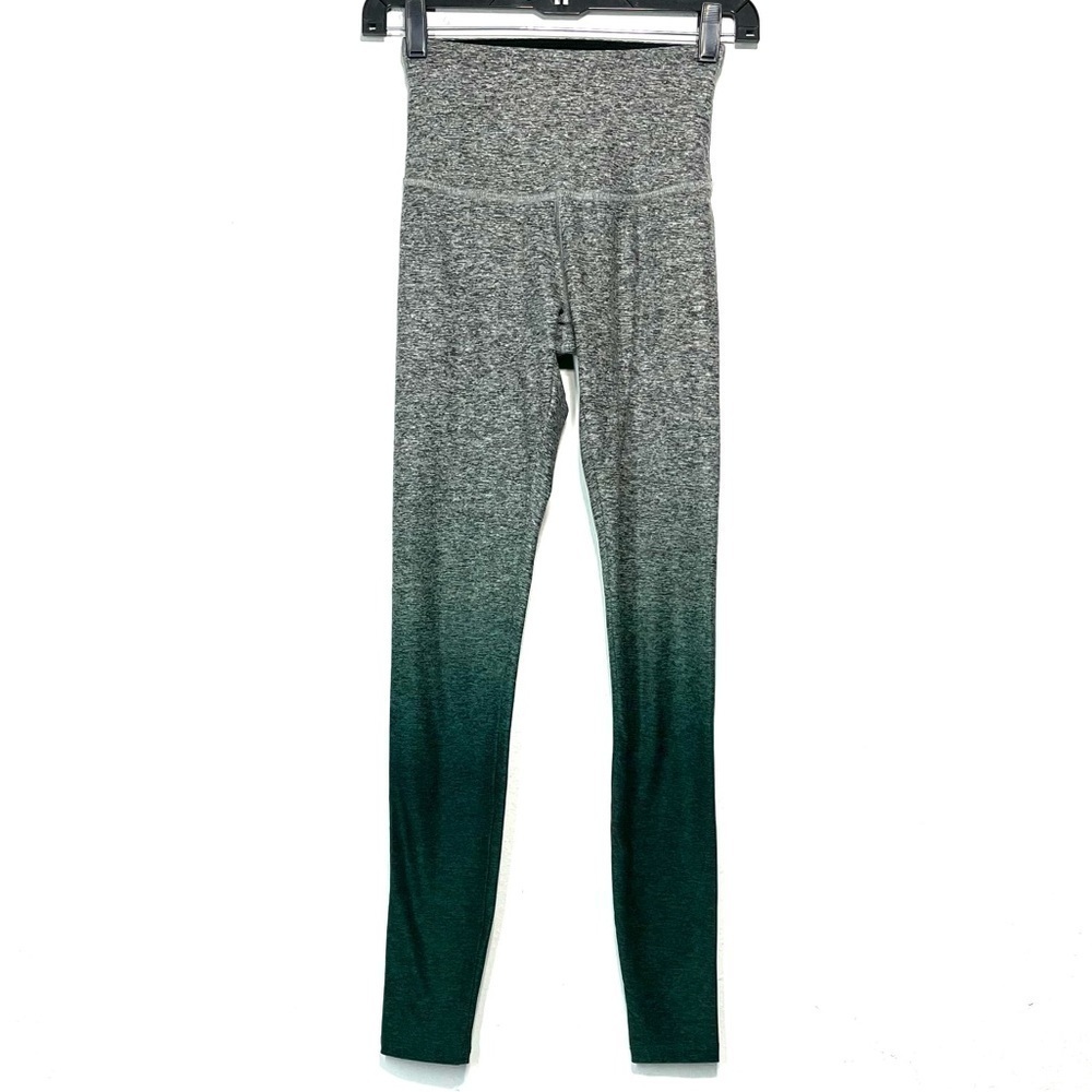 Beyond Yoga Space Dye Ombré High Waist Leggings Gray Green XS L287